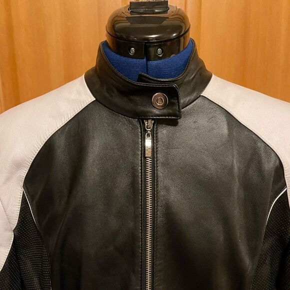 Paolo Santini Leather Biker Jacket - Picture 2 of 11